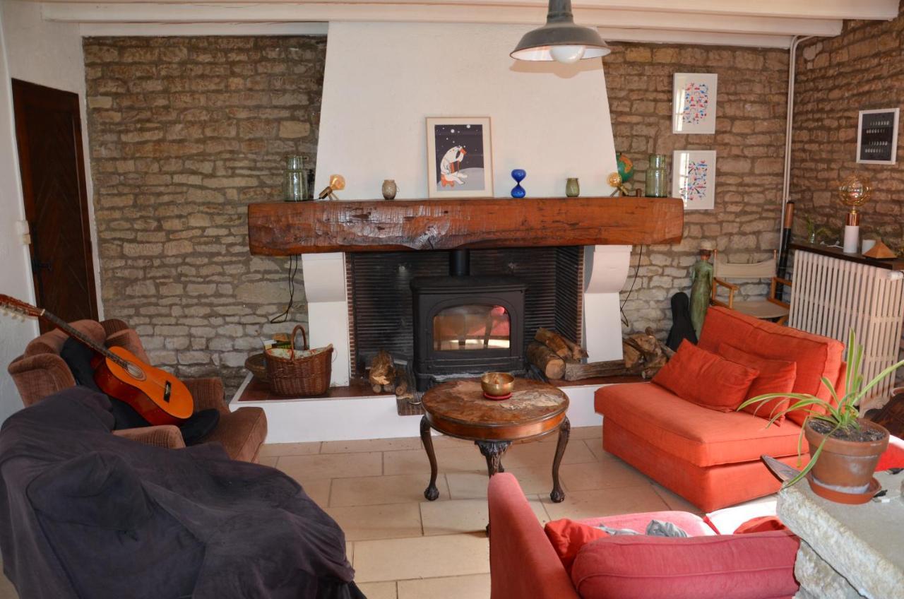 La Maison Des Herons Le Vanneau-Irleau Bagian luar foto